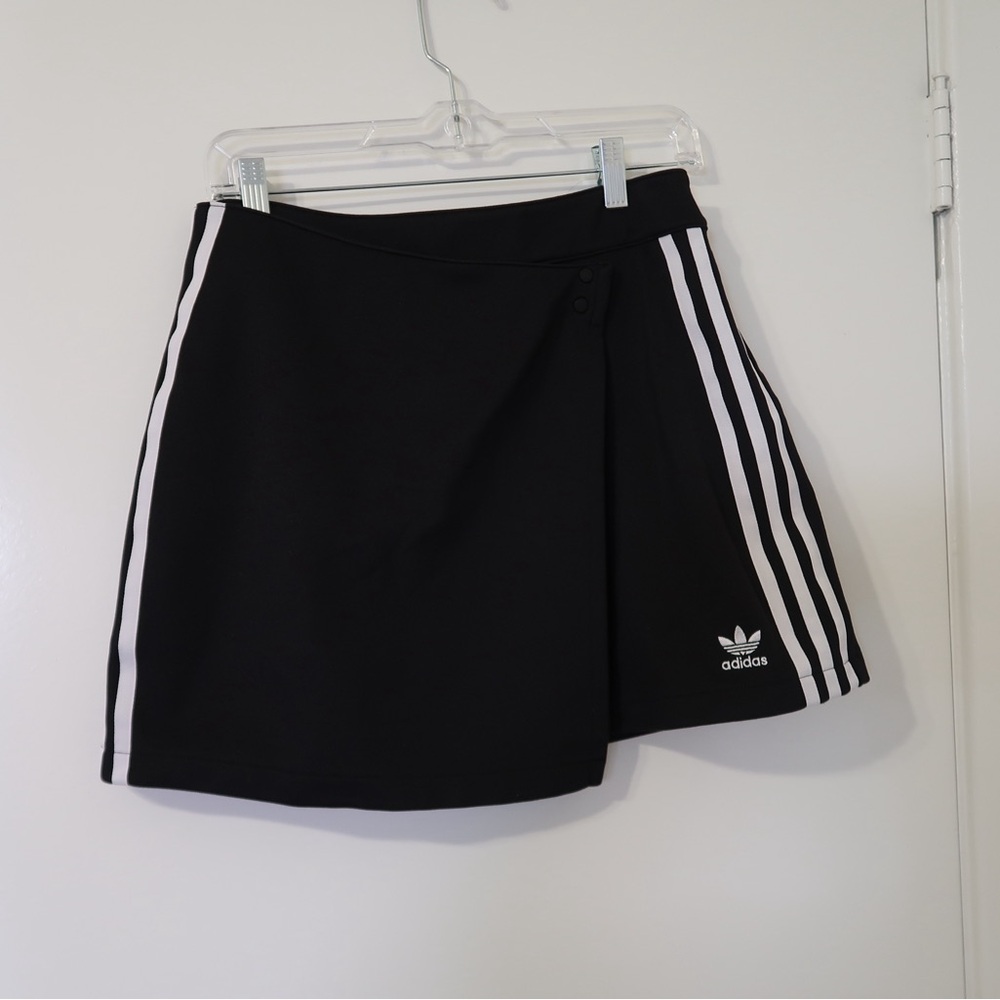 adidas black crossover skirt
